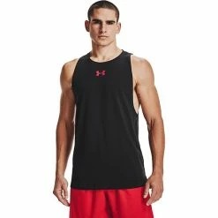 Men's Under Armour Baseline Tank Top Black Red 18 Men's Under Armour Baseline Tank Top Black Red -Under Armour SHOP unnamed file 9140