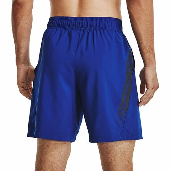 Men's Under Armour Woven Graphic Shorts Pitch Gray Quirky Lime 2 Men's Under Armour Woven Graphic Shorts Pitch Gray Quirky Lime - Image 2
