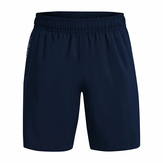 Men's Under Armour Woven Graphic Shorts Pitch Gray Quirky Lime 7 Men's Under Armour Woven Graphic Shorts Pitch Gray Quirky Lime - Image 7