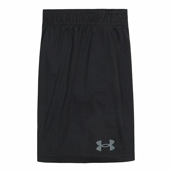 Boys 4-7 Under Armour Linear Big Logo Graphic Tee & Shorts Set Hi Vis Yellow 2 Boys 4-7 Under Armour Linear Big Logo Graphic Tee & Shorts Set Hi Vis Yellow - Image 2