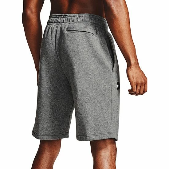 Men's Under Armour Rival Fleece Shorts Onyx White 2 Men's Under Armour Rival Fleece Shorts Onyx White - Image 2