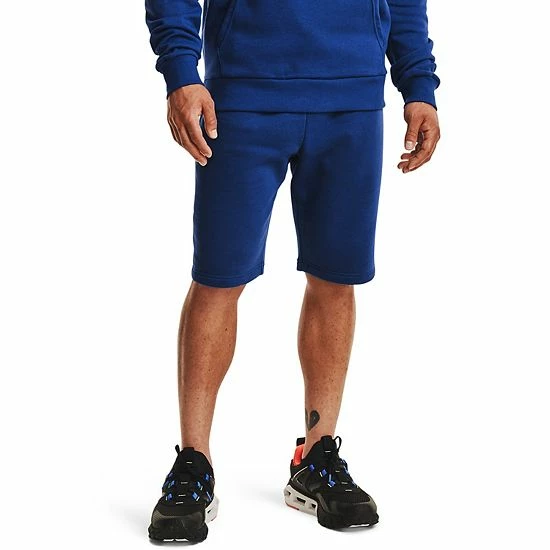 Men's Under Armour Rival Fleece Shorts Onyx White 5 Men's Under Armour Rival Fleece Shorts Onyx White - Image 5