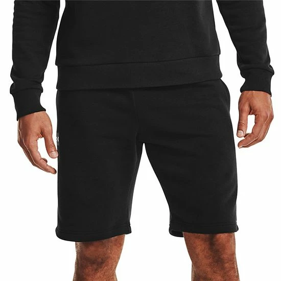 Men's Under Armour Rival Fleece Shorts Onyx White 6 Men's Under Armour Rival Fleece Shorts Onyx White - Image 6