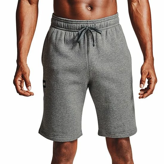 Men's Under Armour Rival Fleece Shorts Onyx White 7 Men's Under Armour Rival Fleece Shorts Onyx White - Image 7