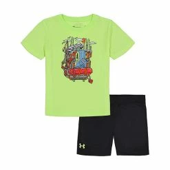 Baby Boys Under Armour Adventure Pack Graphic Tee & Shorts Set