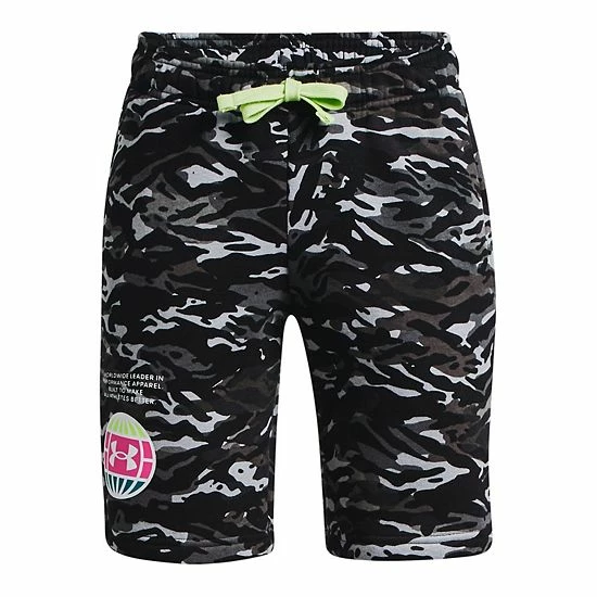 Boys 8-20 Under Armour Rival Fleece Animal Shorts Black 4 Boys 8-20 Under Armour Rival Fleece Animal Shorts Black - Image 4