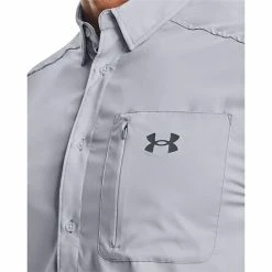 Men's Under Armour Drift Tide 2.0 Fitted Performance Button-Down Shirt Marine Od Green -Under Armour SHOP unnamed file 9370