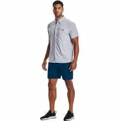Men's Under Armour Drift Tide 2.0 Fitted Performance Button-Down Shirt Marine Od Green -Under Armour SHOP unnamed file 9372
