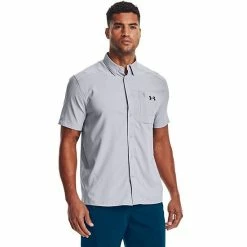 Men's Under Armour Drift Tide 2.0 Fitted Performance Button-Down Shirt Marine Od Green -Under Armour SHOP unnamed file 9373