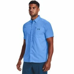 Men's Under Armour Drift Tide 2.0 Fitted Performance Button-Down Shirt Marine Od Green -Under Armour SHOP unnamed file 9375