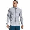 Men's Under Armour Drift Tide 2.0 Regular-Fit Plaid Button-Down Shirt Mod Gray