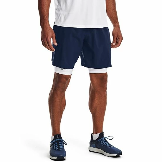 Big & Tall Under Armour Woven Graphic Shorts Royal Pitch Gray 3 Big & Tall Under Armour Woven Graphic Shorts Royal Pitch Gray - Image 3