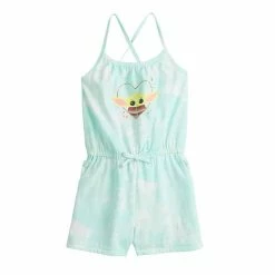 Under Armour Girls 4-12 Jumping Beans® Star Wars Baby Grogu Tie-Dye Romper