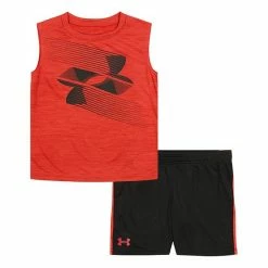 Boys 4-7 Under Armour Helios Logo Graphic Muscle Tank Top & Shorts Set