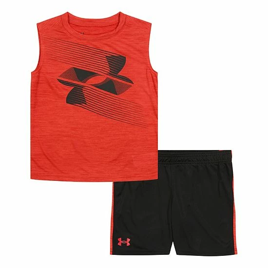 Boys 4-7 Under Armour Helios Logo Graphic Muscle Tank Top & Shorts Set 1 Boys 4-7 Under Armour Helios Logo Graphic Muscle Tank Top & Shorts Set