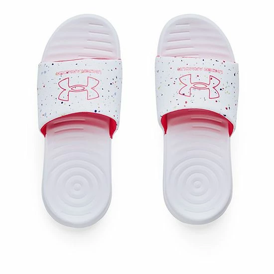 Under Armour Ansa Kids' Graphic Slide Sandals Stellar Pink 4 Under Armour Ansa Kids' Graphic Slide Sandals Stellar Pink - Image 4