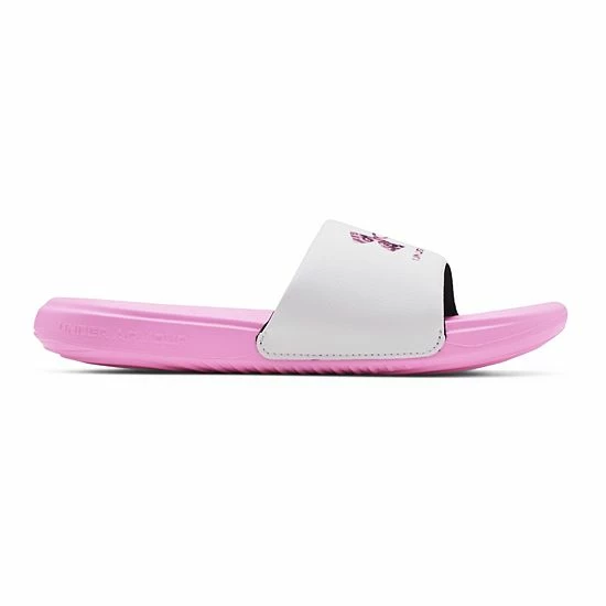 Under Armour Ansa Kids' Graphic Slide Sandals Stellar Pink 6 Under Armour Ansa Kids' Graphic Slide Sandals Stellar Pink - Image 6