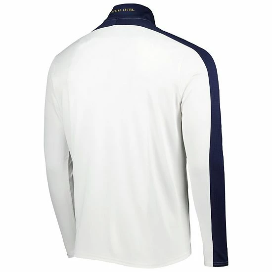 Men's Under Armour White Notre Dame Fighting Irish Lightweight Mock Neck Performance Quarter-Zip Jacket 4 Men's Under Armour White Notre Dame Fighting Irish Lightweight Mock Neck Performance Quarter-Zip Jacket - Image 4