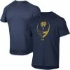 Men's Under Armour Navy Notre Dame Fighting Irish Football Icon Raglan T-Shirt