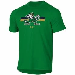 Men's Under Armour Green Notre Dame Fighting Irish Leprechaun Logo Stripe Performance Raglan T-Shirt -Under Armour SHOP unnamed file 9687