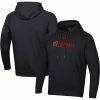 Men's Under Armour Black Wisconsin Badgers Sideline Football All Day Raglan Pullover Hoodie