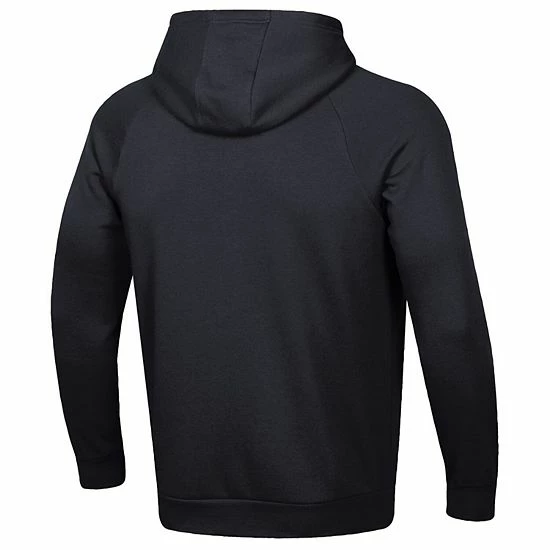 Men's Under Armour Black Wisconsin Badgers Sideline Football All Day Raglan Pullover Hoodie 4 Men's Under Armour Black Wisconsin Badgers Sideline Football All Day Raglan Pullover Hoodie - Image 4