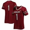 Women's Under Armour #1 Garnet South Carolina Gamecocks Finished Replica Football Jersey