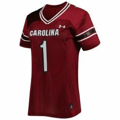 Women's Under Armour #1 Garnet South Carolina Gamecocks Finished Replica Football Jersey 6 Women's Under Armour #1 Garnet South Carolina Gamecocks Finished Replica Football Jersey -Under Armour SHOP unnamed file 9699
