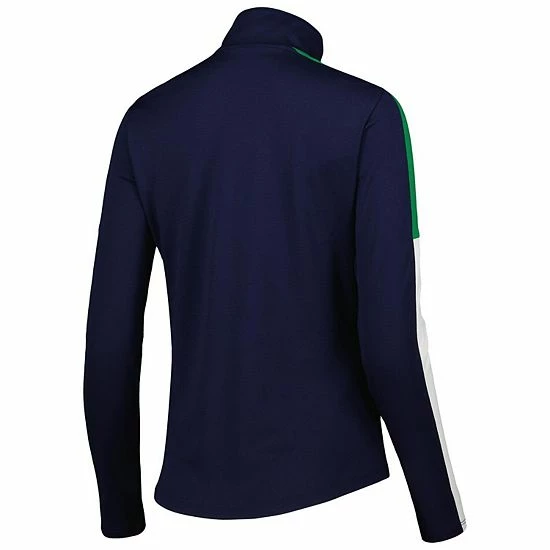 Women's Under Armour Navy Notre Dame Fighting Irish Team Tech Mesh Performance Quarter-Zip Jacket 4 Women's Under Armour Navy Notre Dame Fighting Irish Team Tech Mesh Performance Quarter-Zip Jacket - Image 4