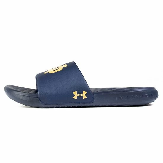 Men's Under Armour Notre Dame Fighting Irish Ansa Slide Sandals 3 Men's Under Armour Notre Dame Fighting Irish Ansa Slide Sandals - Image 3
