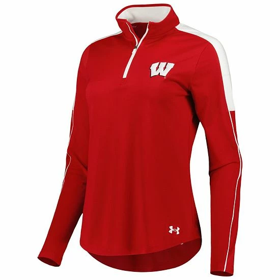 Women's Under Armour Red Wisconsin Badgers Tech Mesh Performance Quarter-Zip Jacket 3 Women's Under Armour Red Wisconsin Badgers Tech Mesh Performance Quarter-Zip Jacket - Image 3