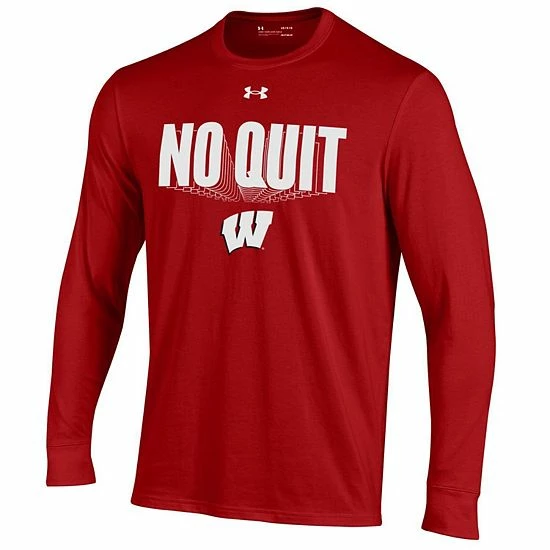 Youth Under Armour Red Wisconsin Badgers Unity Bench Long Sleeve T-Shirt 3 Youth Under Armour Red Wisconsin Badgers Unity Bench Long Sleeve T-Shirt - Image 3