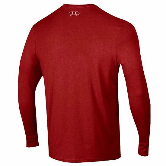 Youth Under Armour Red Wisconsin Badgers Unity Bench Long Sleeve T-Shirt 4 Youth Under Armour Red Wisconsin Badgers Unity Bench Long Sleeve T-Shirt - Image 4