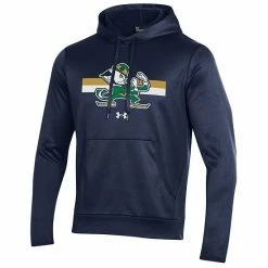 Men's Under Armour Navy Notre Dame Fighting Irish Logo Stripe Fleece Pullover Hoodie -Under Armour SHOP unnamed file 9754