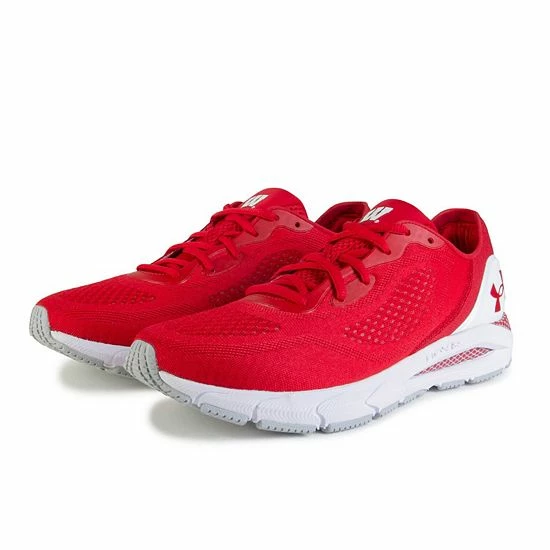 Women's Under Armour Red Wisconsin Badgers HOVR Sonic 5 Running Shoes 2 Women's Under Armour Red Wisconsin Badgers HOVR Sonic 5 Running Shoes - Image 2