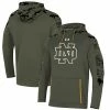 Men's Under Armour Olive Notre Dame Fighting Irish Freedom Pullover Hoodie