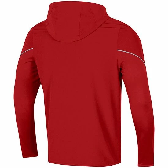 Men's Under Armour Red Wisconsin Badgers 2021 Sideline Warm-Up Full-Zip Hoodie 4 Men's Under Armour Red Wisconsin Badgers 2021 Sideline Warm-Up Full-Zip Hoodie - Image 4