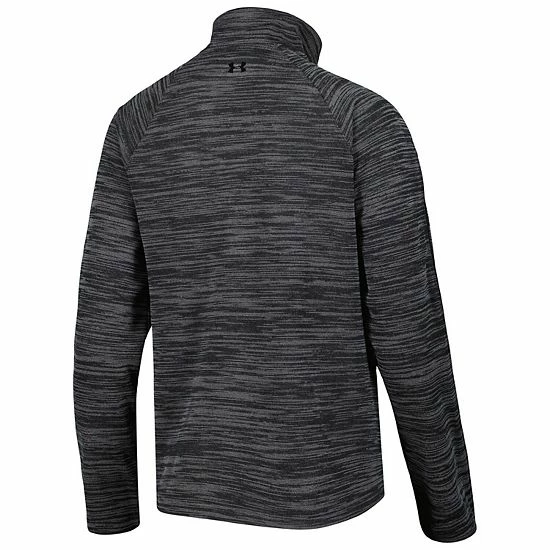 Women's Under Armour Black Wisconsin Badgers Tempo Fleece Raglan Full-Zip Jacket 4 Women's Under Armour Black Wisconsin Badgers Tempo Fleece Raglan Full-Zip Jacket - Image 4