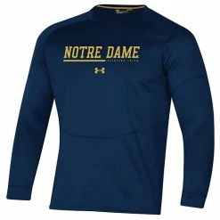 Men's Under Armour Navy Notre Dame Fighting Irish Sideline Raglan Fleece Pullover Sweatshirt -Under Armour SHOP unnamed file 9791