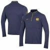 Men's Under Armour Navy Notre Dame Fighting Irish 2022 Shamrock Series Quarter-Zip Pullover Top
