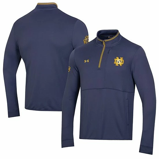 Men's Under Armour Navy Notre Dame Fighting Irish 2022 Shamrock Series Quarter-Zip Pullover Top 2 Men's Under Armour Navy Notre Dame Fighting Irish 2022 Shamrock Series Quarter-Zip Pullover Top - Image 2