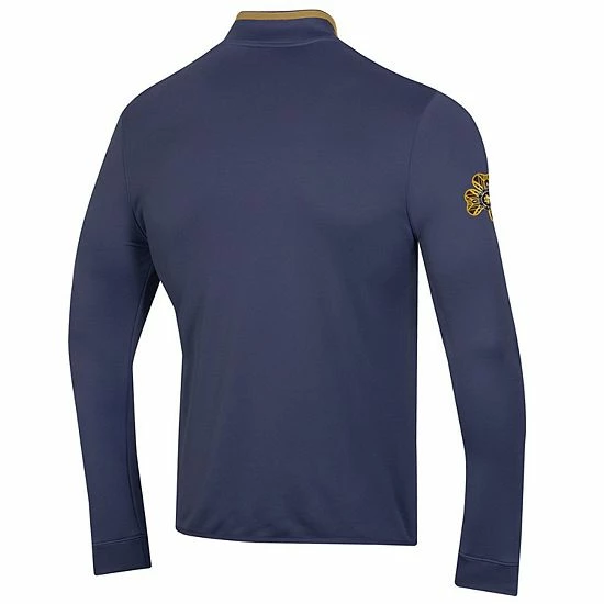 Men's Under Armour Navy Notre Dame Fighting Irish 2022 Shamrock Series Quarter-Zip Pullover Top 4 Men's Under Armour Navy Notre Dame Fighting Irish 2022 Shamrock Series Quarter-Zip Pullover Top - Image 4