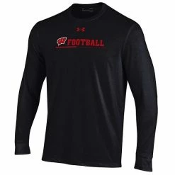 Men's Under Armour Black Wisconsin Badgers 2022 Sideline Football Long Sleeve T-Shirt 6 Men's Under Armour Black Wisconsin Badgers 2022 Sideline Football Long Sleeve T-Shirt -Under Armour SHOP unnamed file 9823