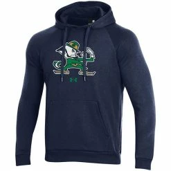 Men's Under Armour Navy Notre Dame Fighting Irish Mascot School Logo All Day Raglan Pullover Hoodie -Under Armour SHOP unnamed file 9850