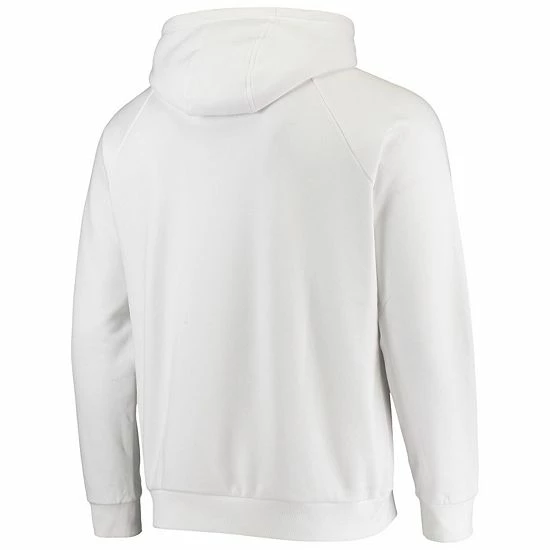 Men's Under Armour White Wisconsin Badgers 2021 Sideline Football All-Day Raglan Pullover Hoodie 4 Men's Under Armour White Wisconsin Badgers 2021 Sideline Football All-Day Raglan Pullover Hoodie - Image 4