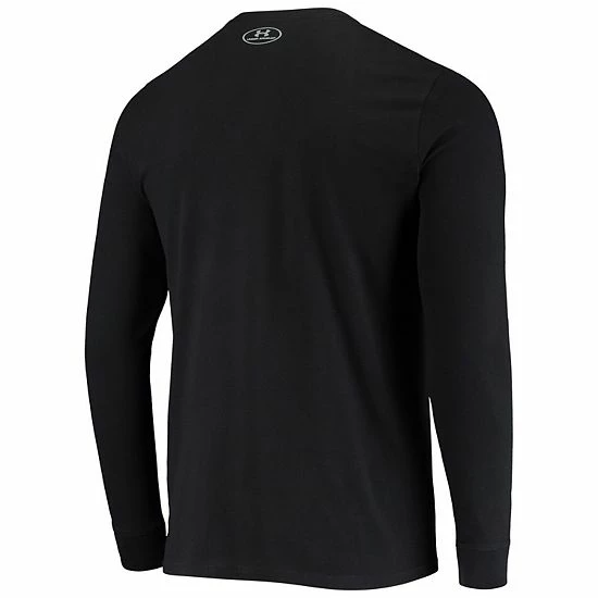 Men's Under Armour Black Wisconsin Badgers School Logo Long Sleeve T-Shirt 3 Men's Under Armour Black Wisconsin Badgers School Logo Long Sleeve T-Shirt - Image 3
