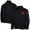 Youth Under Armour Black Wisconsin Badgers Fleece Quarter-Zip Jacket