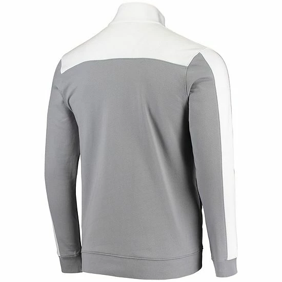 Men's Under Armour White Notre Dame Fighting Irish Game Day All Day Fleece Half-Zip Jacket 4 Men's Under Armour White Notre Dame Fighting Irish Game Day All Day Fleece Half-Zip Jacket - Image 4