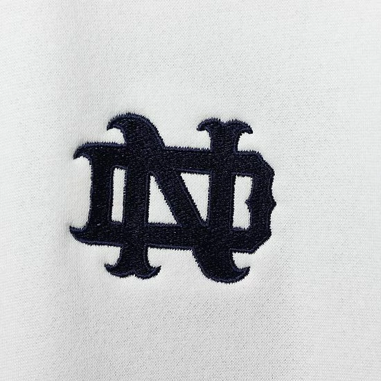 Men's Under Armour White Notre Dame Fighting Irish Game Day All Day Fleece Half-Zip Jacket 5 Men's Under Armour White Notre Dame Fighting Irish Game Day All Day Fleece Half-Zip Jacket - Image 5