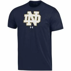Men's Under Armour Navy Notre Dame Fighting Irish School Logo Performance Cotton T-Shirt -Under Armour SHOP unnamed file 9894